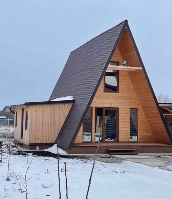Vând cabane tip A frame