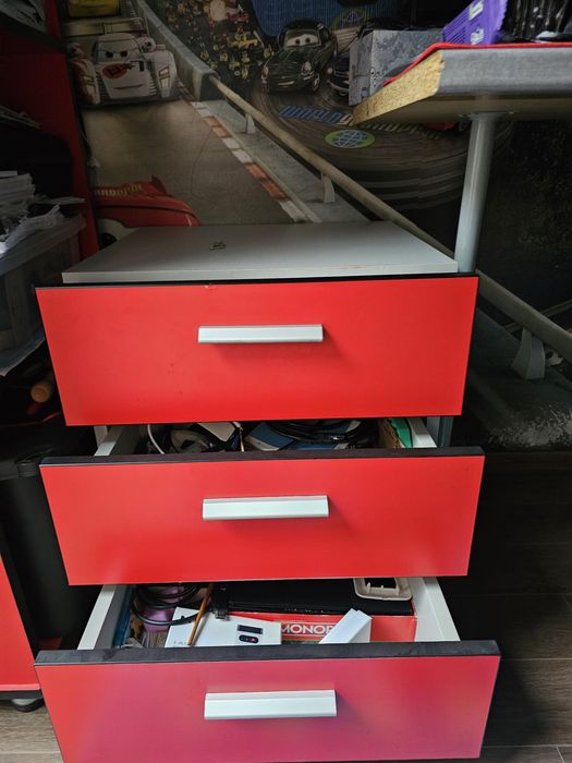 Dulap si comoda copiii Fulger Mcqueen