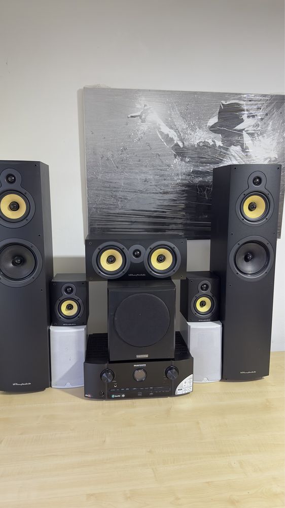 Sistem audio home cinema 5.1.2 Marantz,Mission, wharfdale, Boston Ac