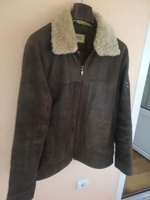Geaca piele bărbati Camel Xl