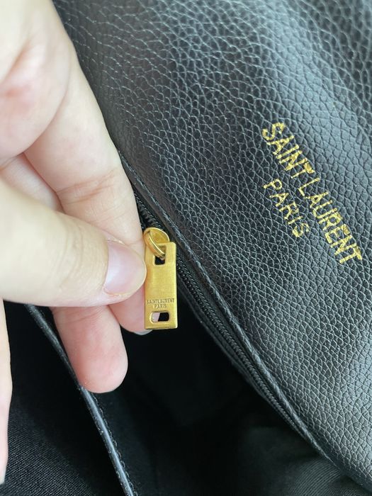 Geanta YSL negru-auriu