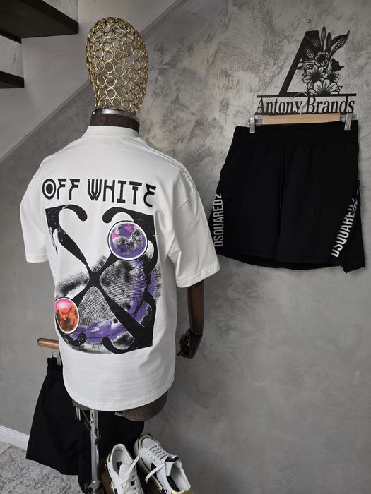 Tricou de bărbați premium, dolce&gabbana, off white, dsquared