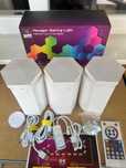 Set 10 sau 15 Panouri LED RGBIC Smart, Aplicatie, Sincronizare Muzica