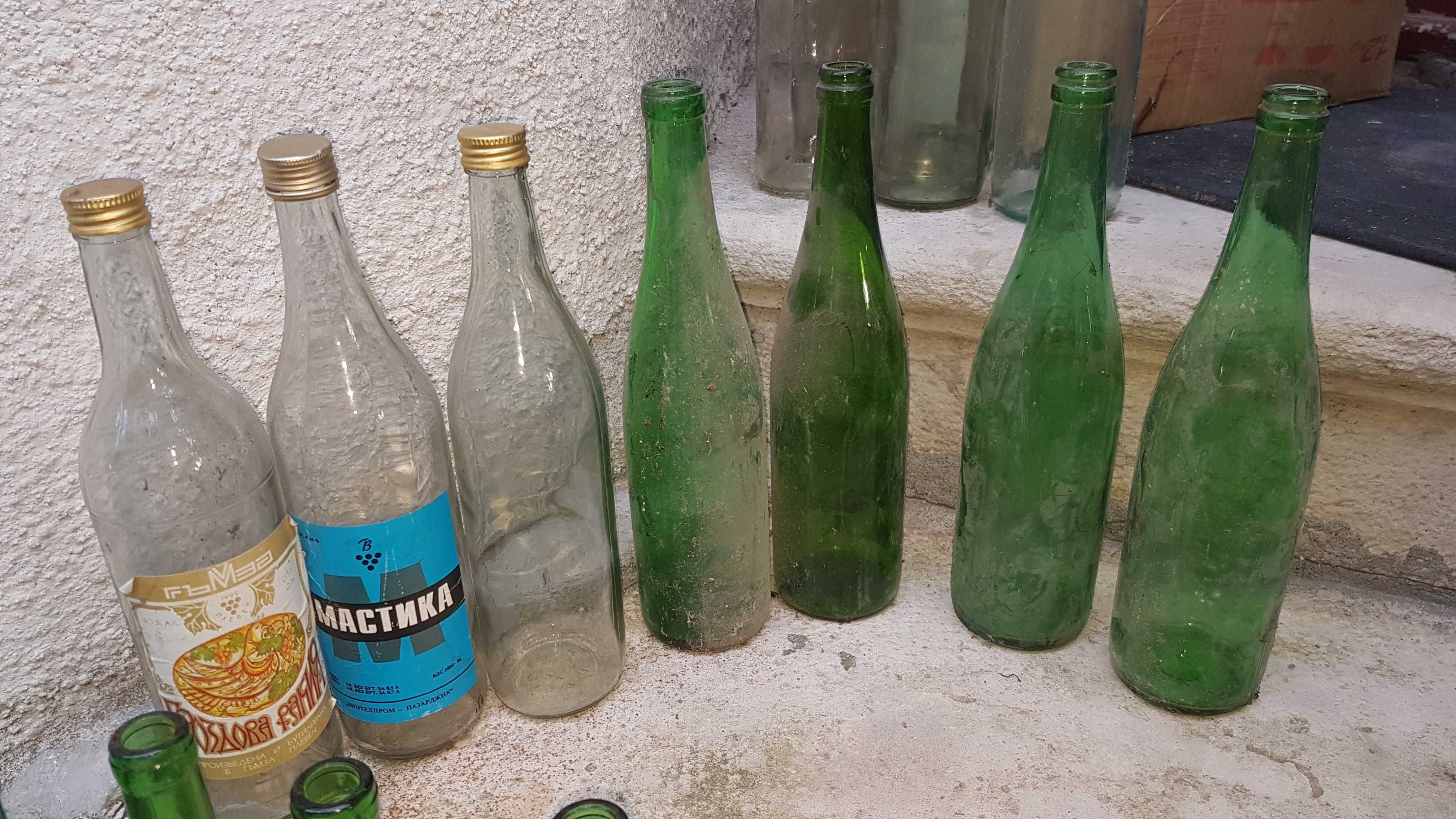 Празни стъклени бутилки/шишета за вино/ракия 750 ml