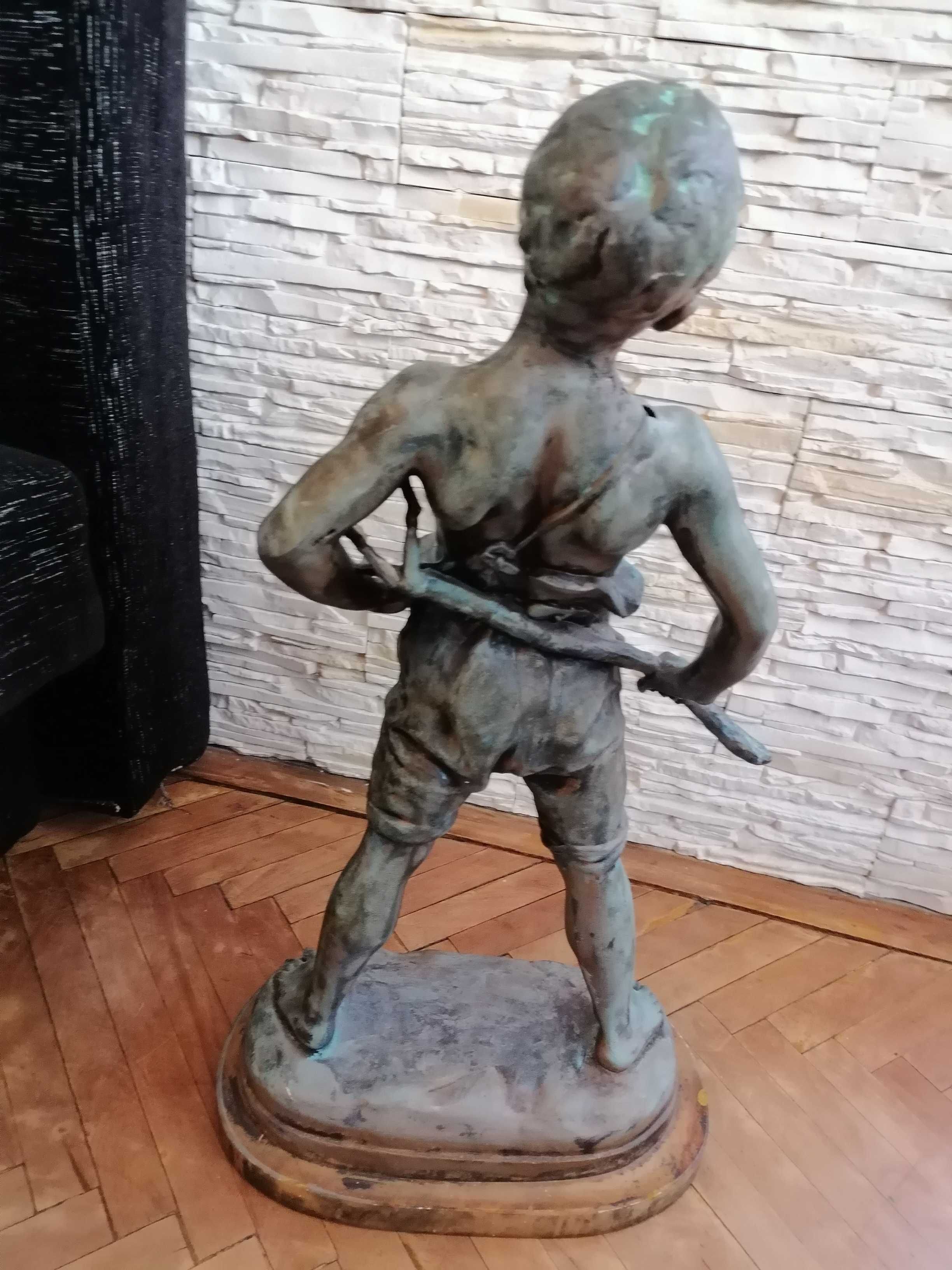Statuie bronz masiv și marmura 70cm+voucher