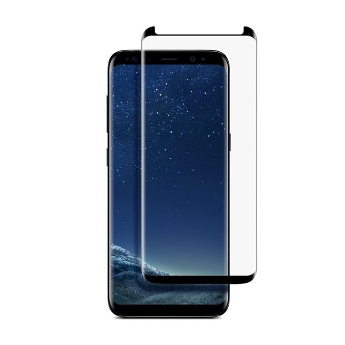 Folie de sticla 3D case friendly compatibila cu Samsung Galaxy S8