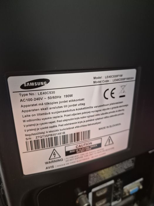 Vand televizor Samsung diagonala 110 cm