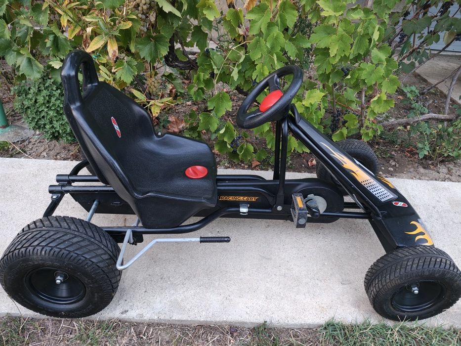 Cart/Kart cu pedale PUKY F1 pt. copii 6 la 12 ani negru