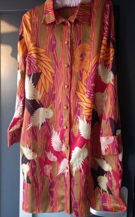 Cămașă material Roberto Cavalli original mătase nouă