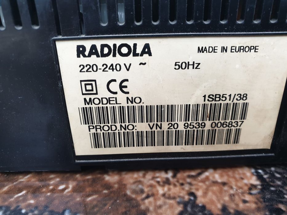 Vand video cassette pleyer marca RADIOLA,model 1SB51/38,made in Europe
