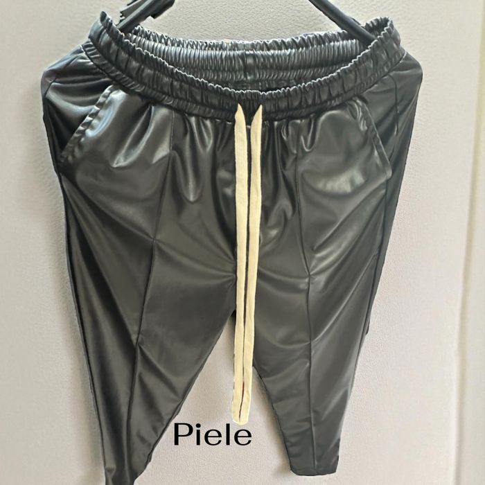 Pantaloni Piele Casual/Elegant cu sireturi lungi!