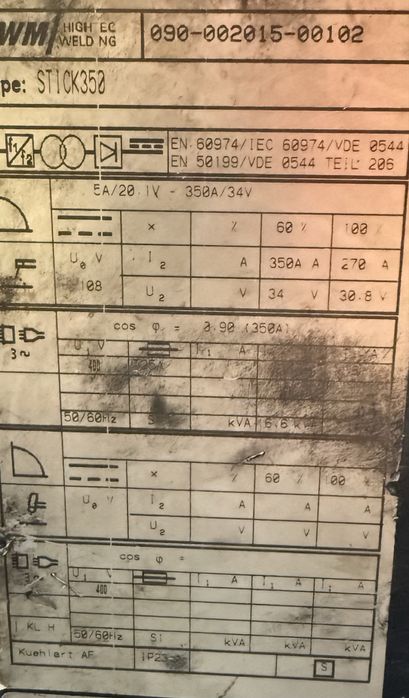 Aparat de sudura Electrod MMA EWM Stick 350s / 350 a / 380v