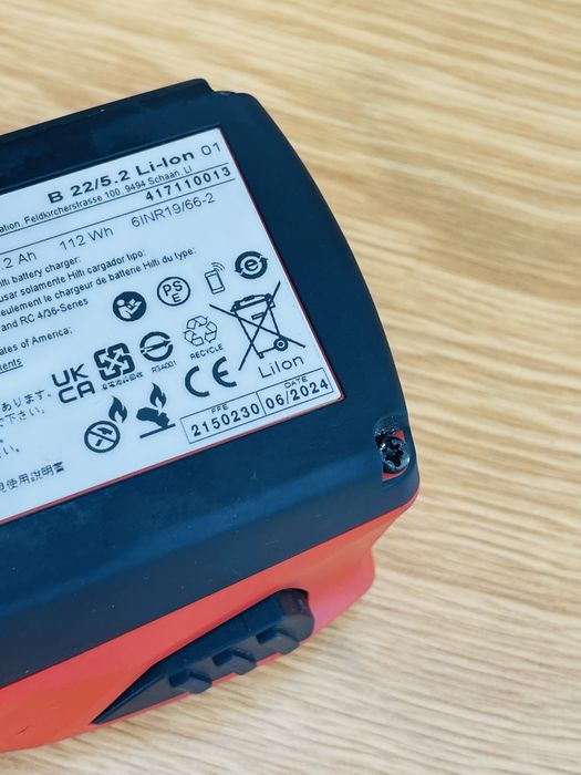 Hilti B22 5.2 acumulator