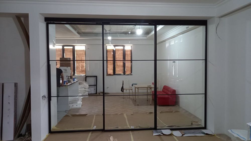 Раздвижные двери. Лофт перегородка