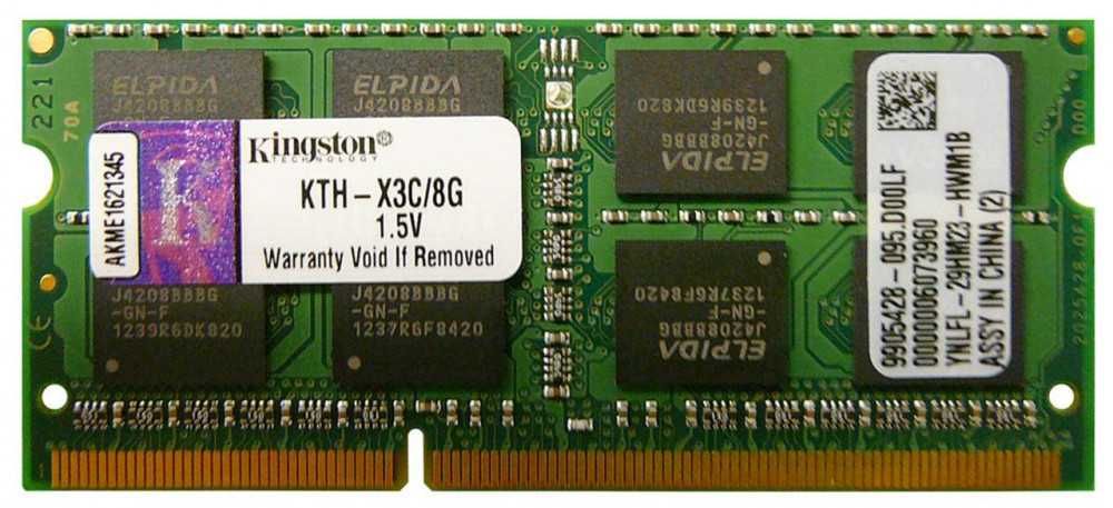 Memorie Laptop Kingston 8GB DDR3 PC3 10600S 1333Mhz