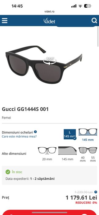 Ochelari de soare Gucci