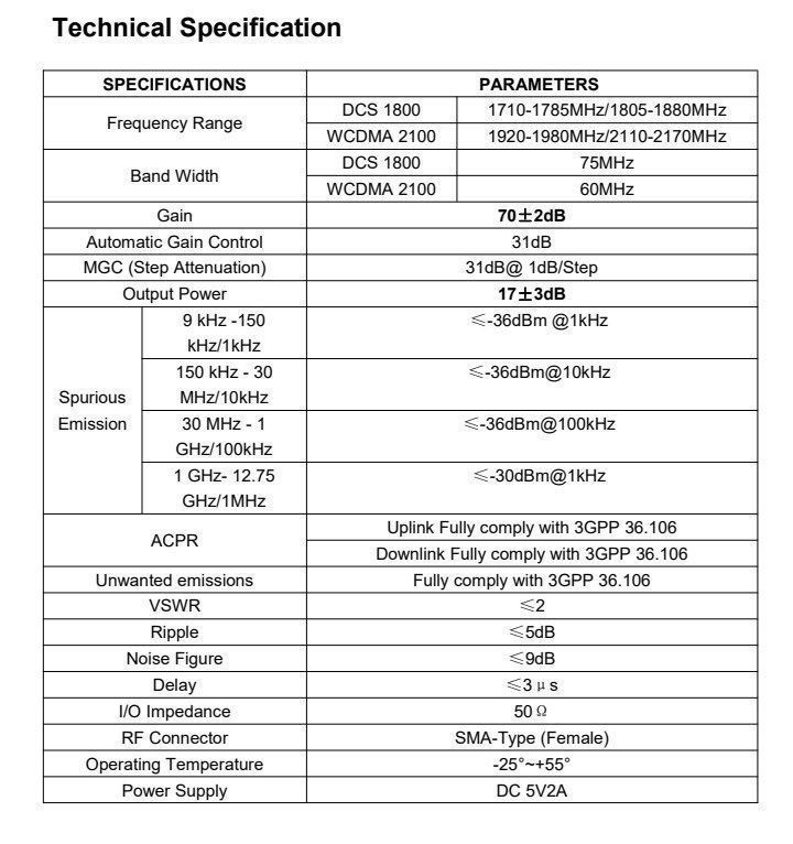 Repiter ATNJ NB-DW- 3G/4G усилитель сигнала с АРУ