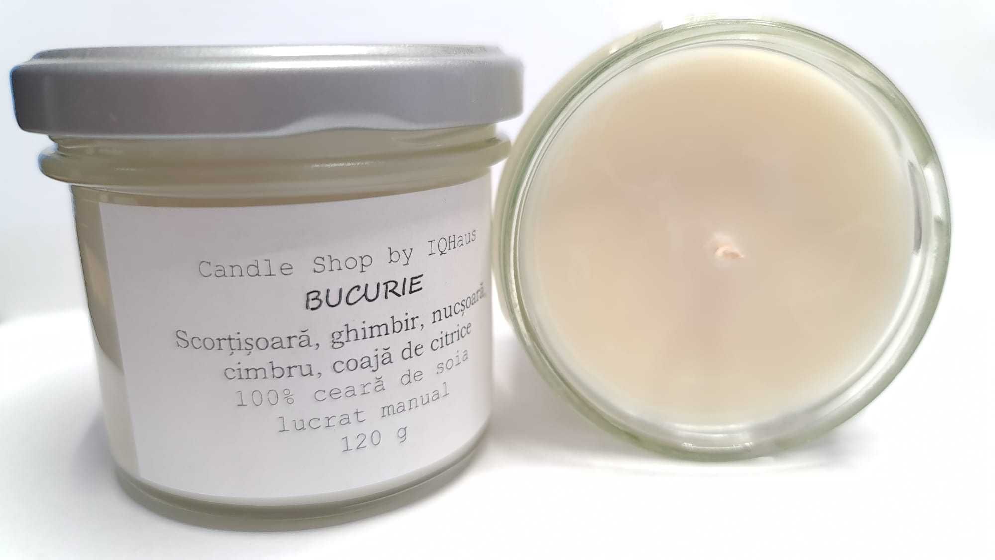 Lumanare parfumata Bucurie 120gr. - Candles Shop by IQhaus
