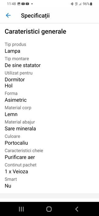 Veioza din sare de Himalaya de 12 kg