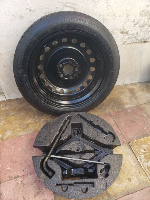 Roata rezerva slim 5x108 r17 volvo ford + kit pana cric