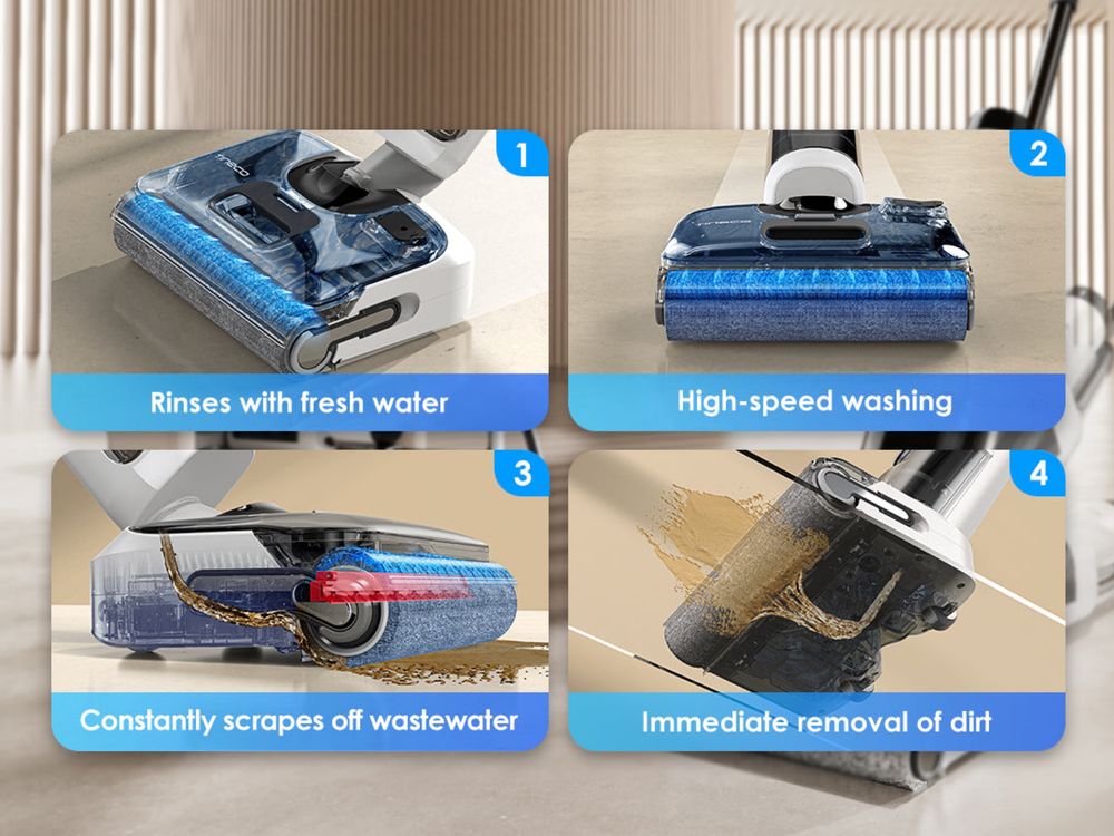 Aspirator fara cablu Tineco Floor ONE STRETCH S6, aspirator - mop