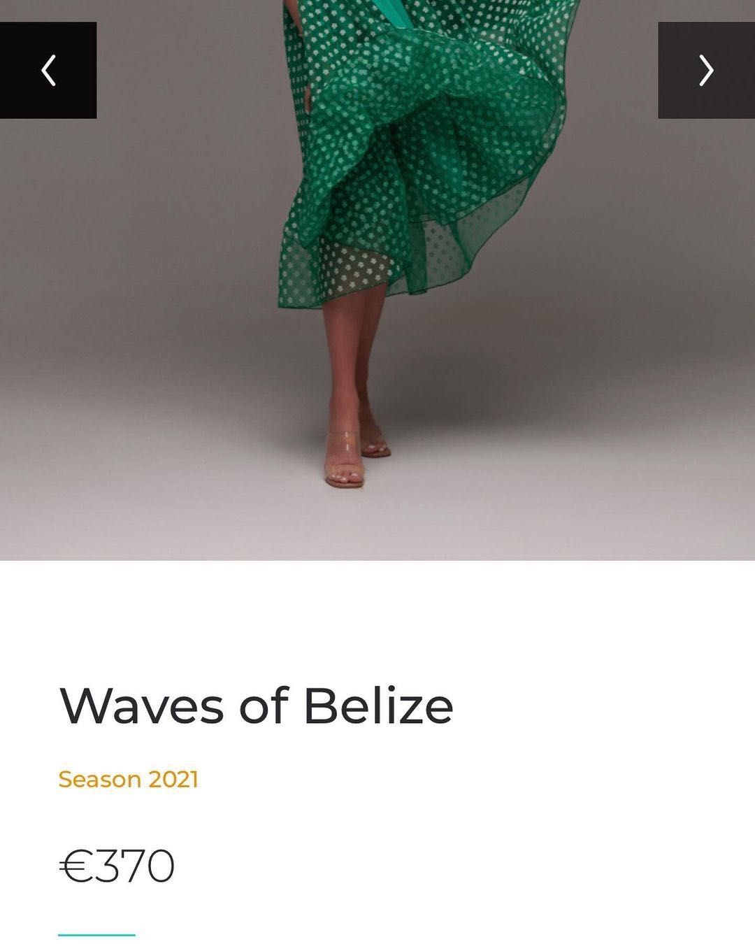Rochia nouă, "Waves of Belize", din organza de la Mia Bella