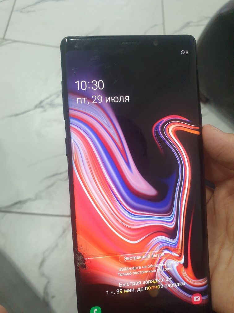 Samsung not 9 garant qora