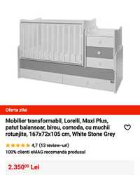 Patut transformabil Lorelli Bertone