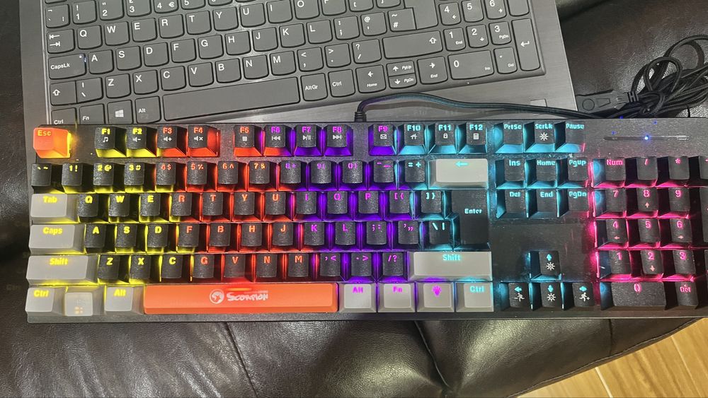 Tastatura Gaming mecanica MARVO KG905, USB, Layout US, negru