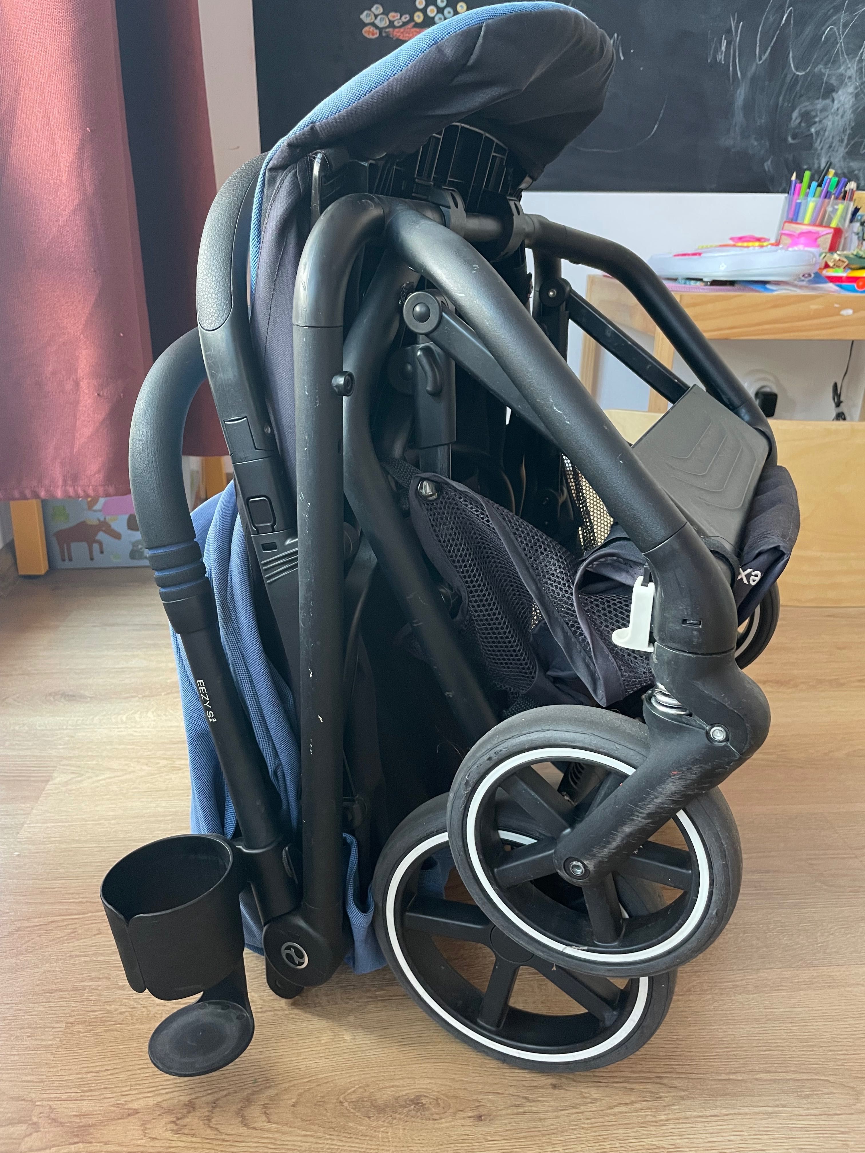 Cybex eesy s+2+ оригинален дъждобран и поставка за чаша+ KAISER чувал