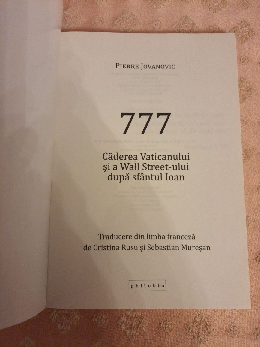 Caderea Vaticanului si a Wall Streetului dupa Sfantul Ioan 777