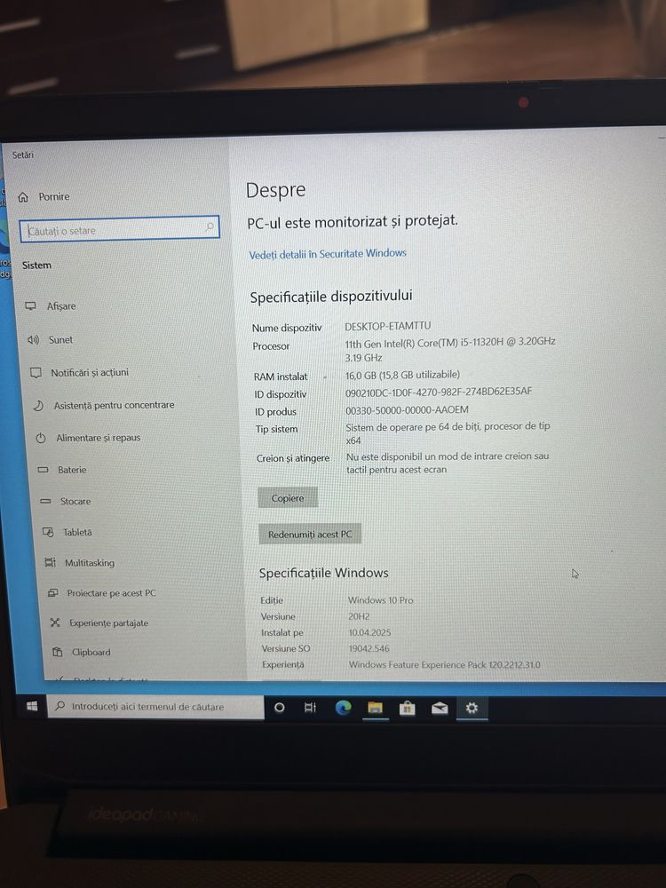 Vand Lenovo Ideapad Gaming 3