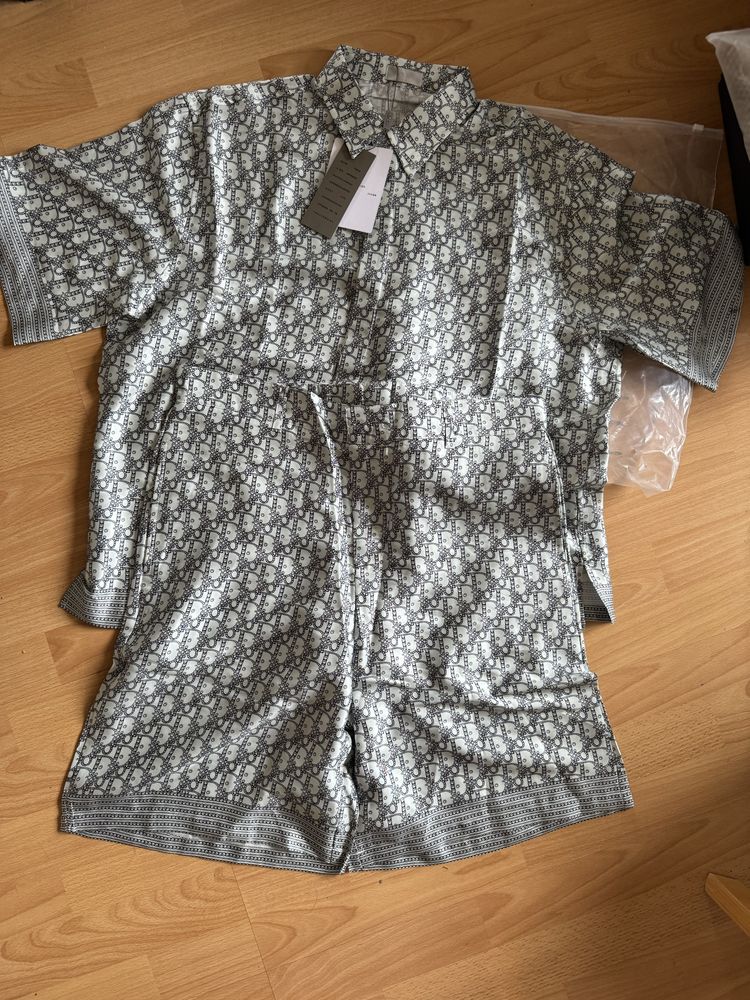 Dior Диор мъжки летен сет риза и панталонки L,XL