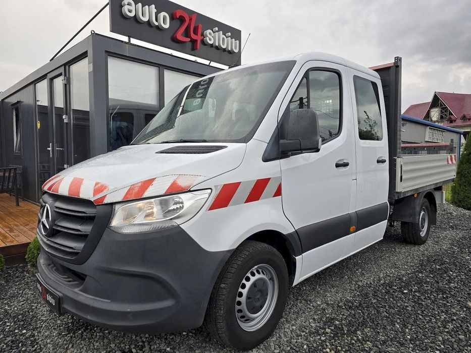 Mercedes-Benz Sprinter 317 doka, 7 loc. bena 2,7 m, 2020, TVA deductibil. klima, carlig remorca 3.5 t, stare tehnica f. buna.
