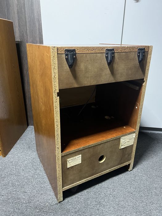 Raft/dulap audio vintage Rosita cu pick-up Dual 128 incorporat