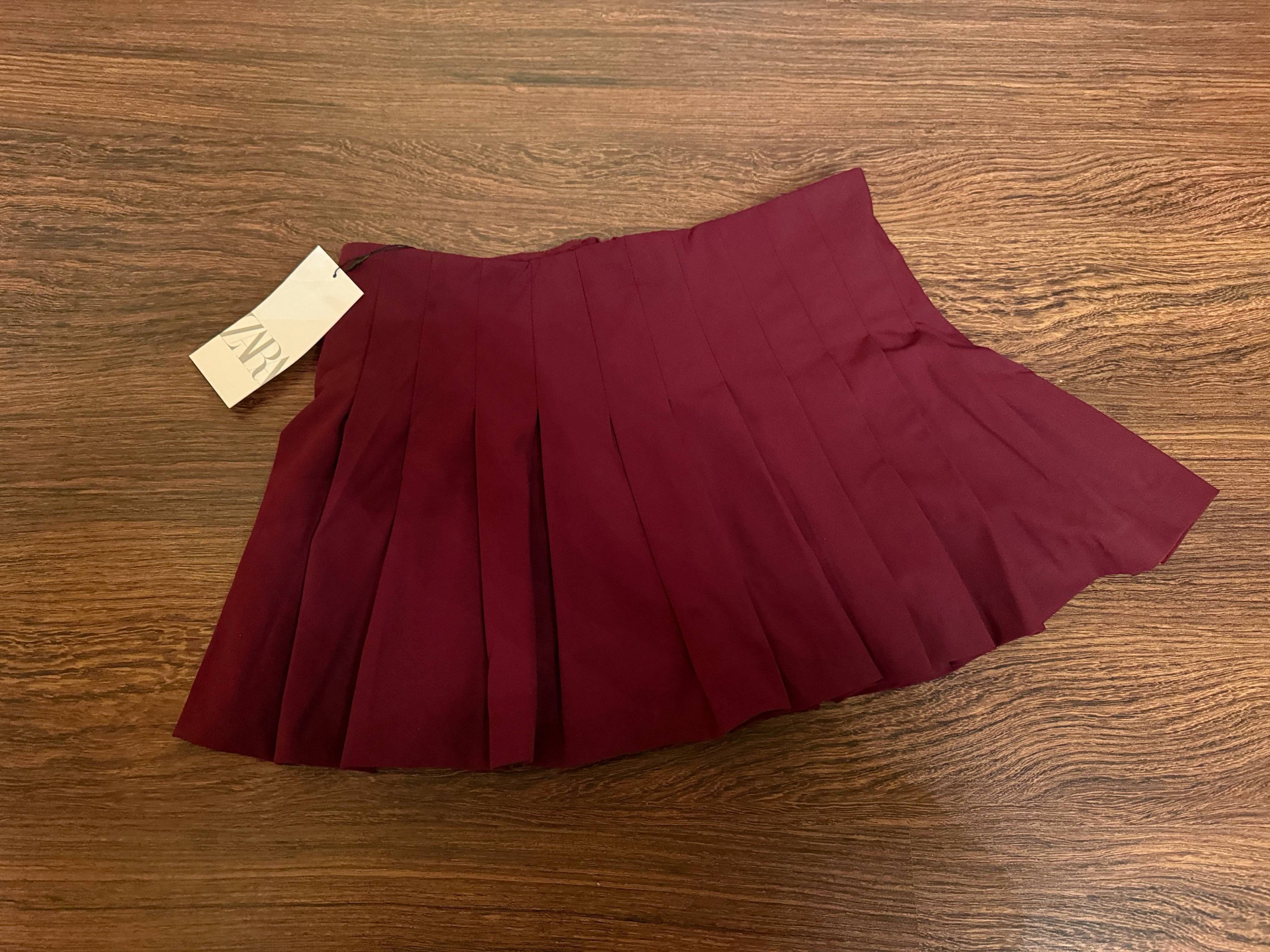 Нова trendy пола Zara-цвят burgundy