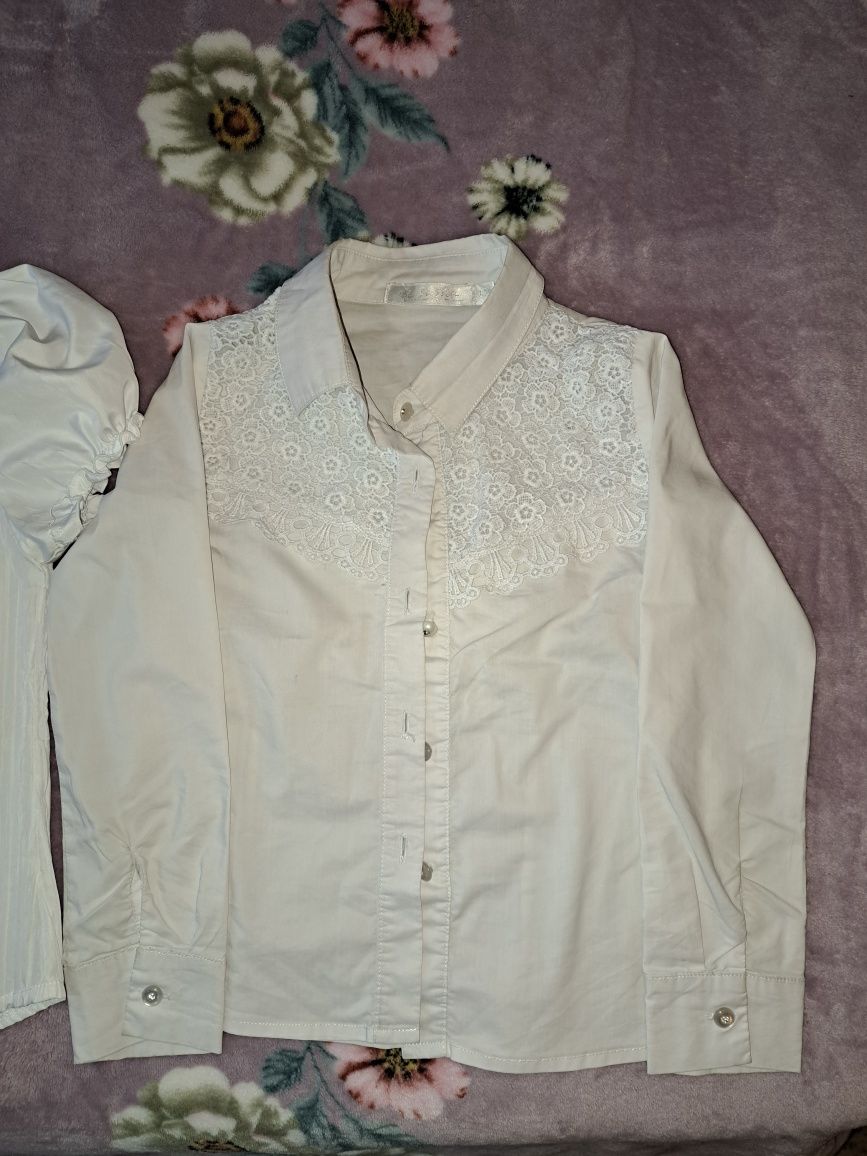 Белые блузки для школьниц