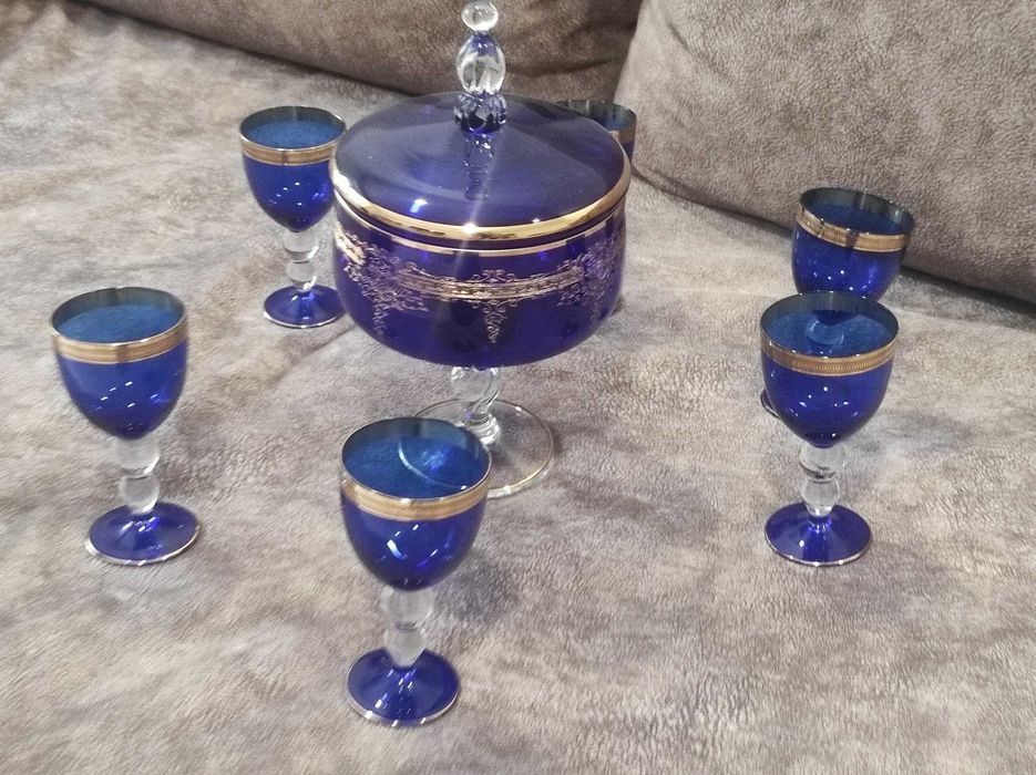 Комплект фужеров + Ваза конфетница