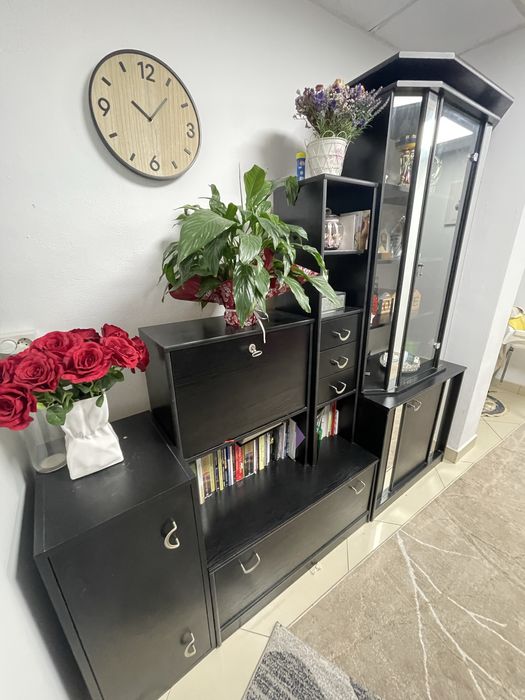 Set mobila , lemn negru