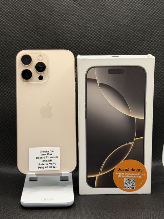 iPhone 16 pro max Pret 4350 lei