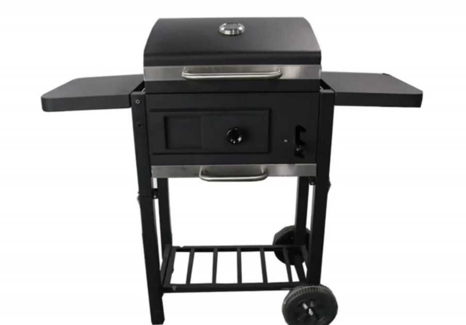 Gratar - BBQ1 ,carbune, BBQ smoker 2 in1, grill si afumatoare