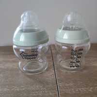 Стъклени бебешки шишета за хранене 150 МЛ TOMMEE TIPPEE - 2бр.