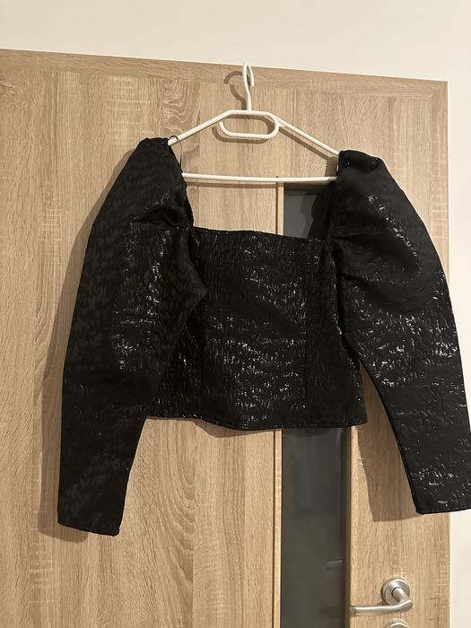 Bluza tip corset maneci bufante - M