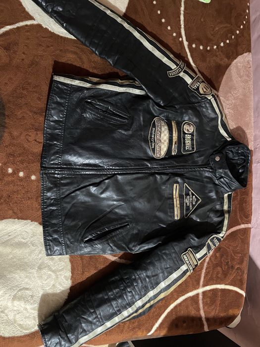 Geaca moto piele