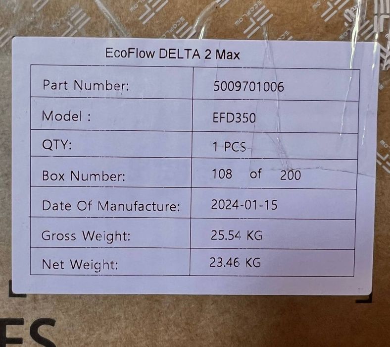 EcoFlow DELTA 2 Max EU – Nou, Sigilat, 2048Wh