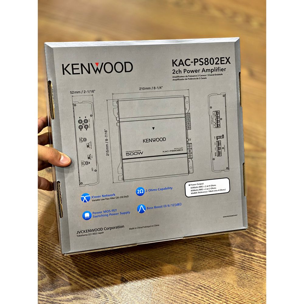 Yangi!Новый!Kenwood 500w KAC-PS802EX 2-канальный усилитель(2 kanal)