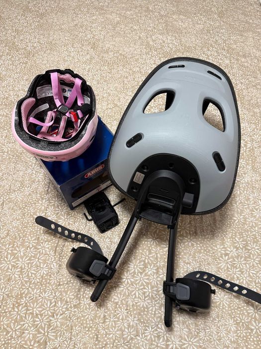 Детско Столче за Велосипед Thule Yepp Nexxt 2 Mini и каска Abus 45-50