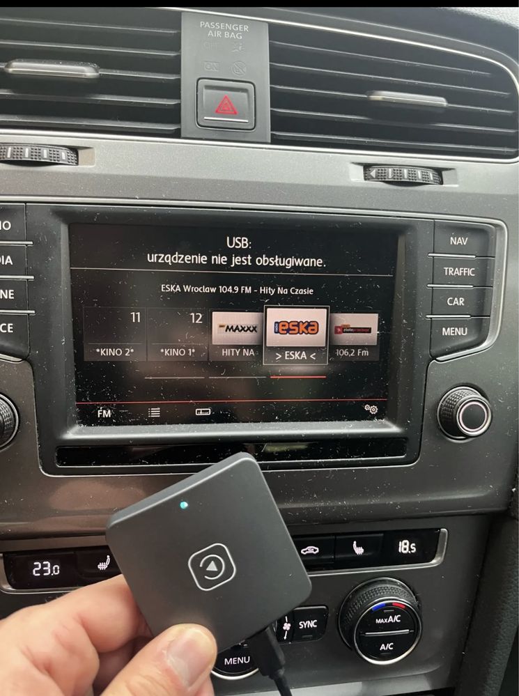 Adaptor Wireless CarPlay pentru iOS - USB, USB-C