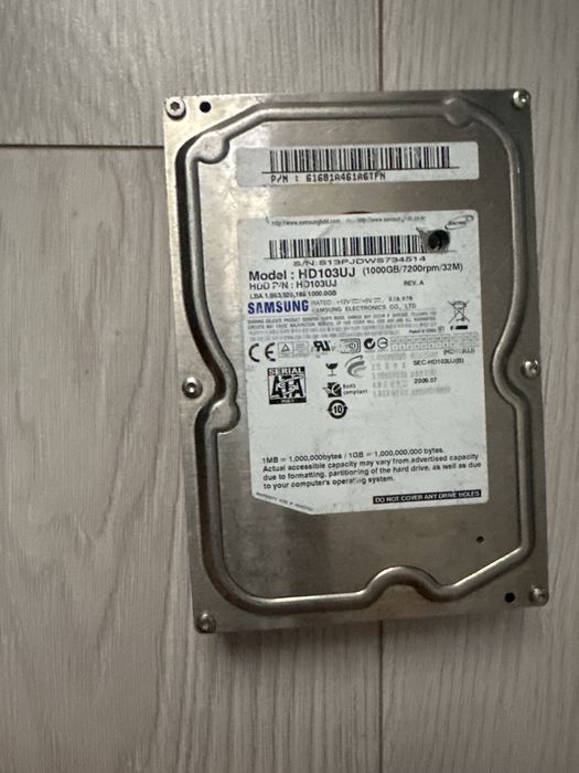 Hdd samsung 1000 gb