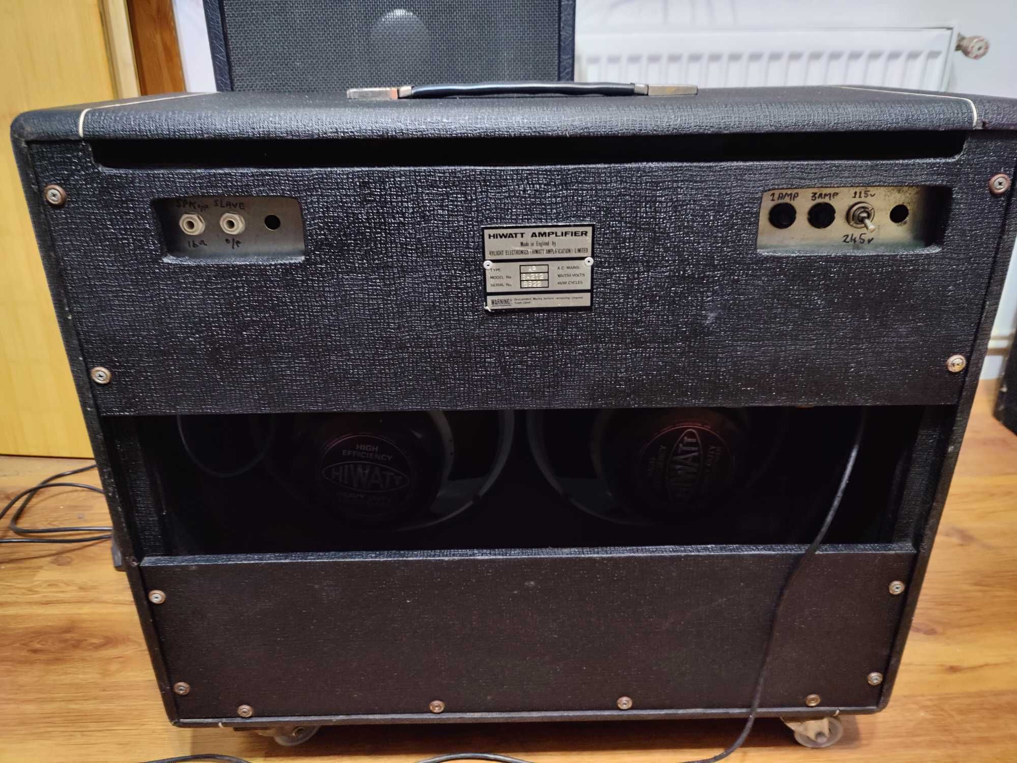 Amplificator chitara Hiwatt SA212, Full lampi, raritate